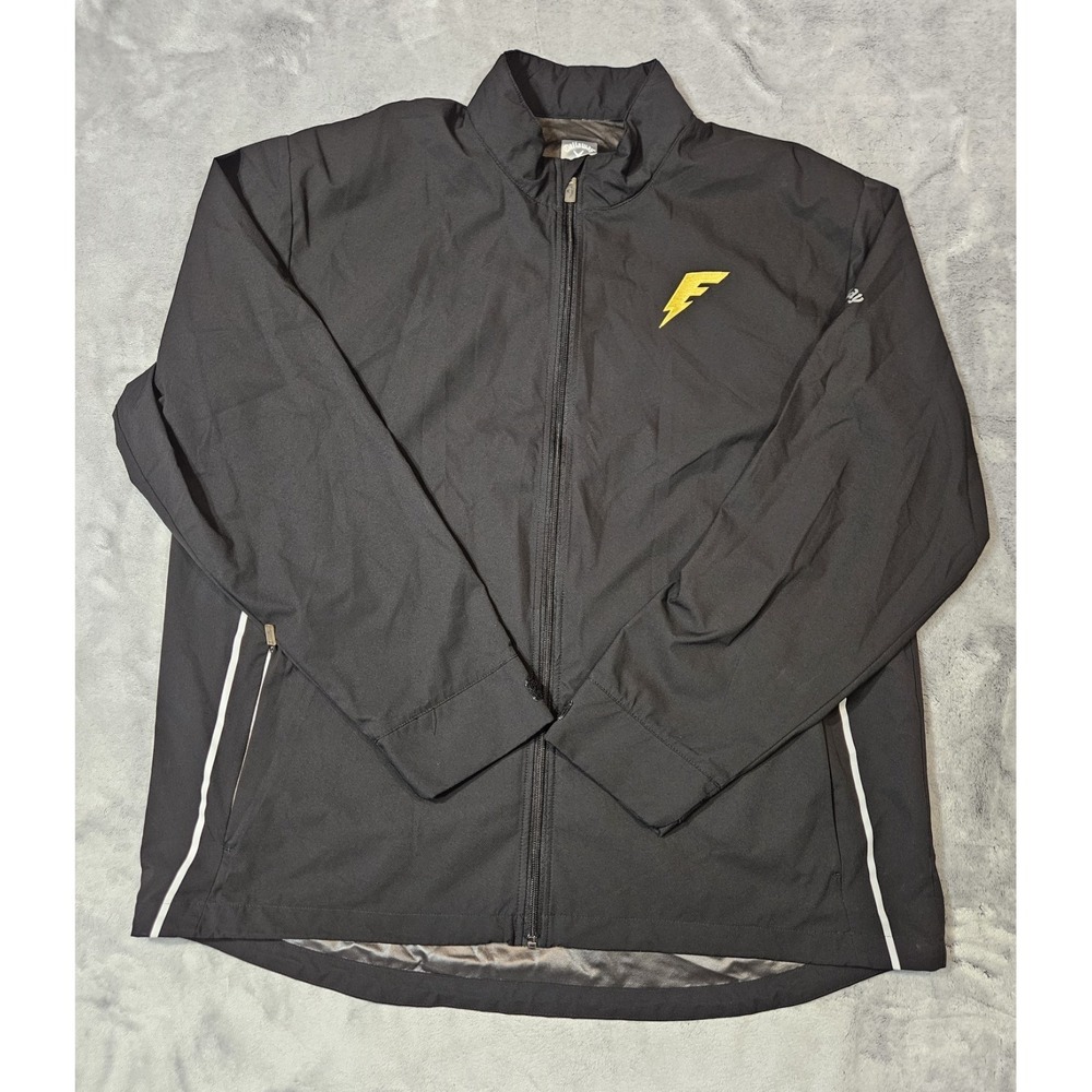 Callaway Weather Series Men's Black Full Zip Windbreaker Golf Jacket XL